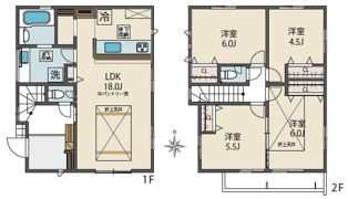 BLOOMING MAISON小平市大沼町9号棟の間取り画像