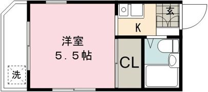ディアコートカナスギの間取り画像