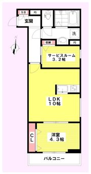 リーブルファイン上戸田の間取り画像