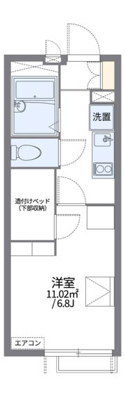 レオパレス川崎大師の間取り画像