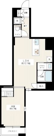 TRADIS浅草橋の間取り画像