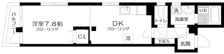 フォンテーヌ戸越の間取り画像