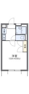 レオパレスビューフレアの間取り画像
