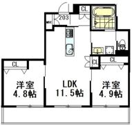 ハニー33の間取り画像