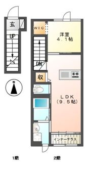 ミル フルールの間取り画像