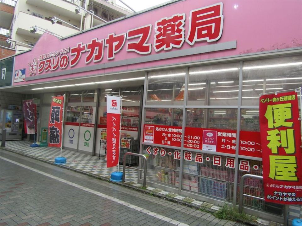 近くのクスリのナカヤマ薬局和泉多摩川店まで215m（徒歩3分）