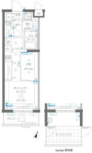 ZOOM蒲田EASTの間取り画像