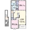 ベル フェリス Cの間取り画像