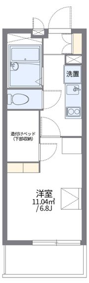 レオパレスグリーングリーンの間取り画像