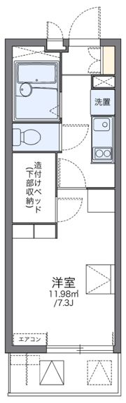 レオパレスディアコートFの間取り画像