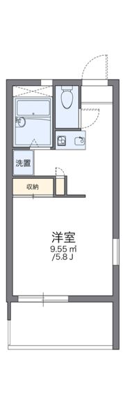 レオパレスヴィルヌーブの間取り画像
