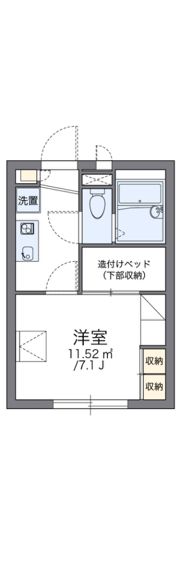 レオパレスシェソワMSKの間取り画像
