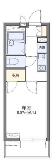 レオパレスラッキーの間取り画像