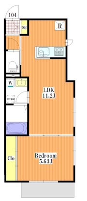 アロハヴィラ鶴川の間取り画像
