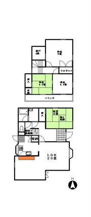滝山戸建ての間取り画像