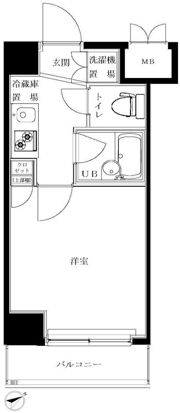 ルーブル北新宿の間取り画像