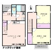 ドッグウッド宮前E棟の間取り画像