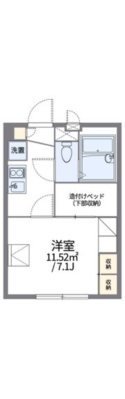 レオパレス谷保第三公園の間取り画像