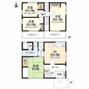 北八朔町貸家の間取り画像