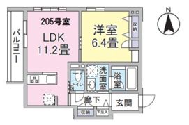 クレイドル ユウシンの間取り画像
