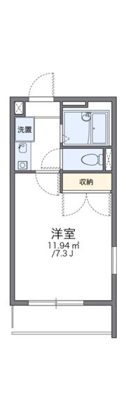 レオパレス葵第2の間取り画像