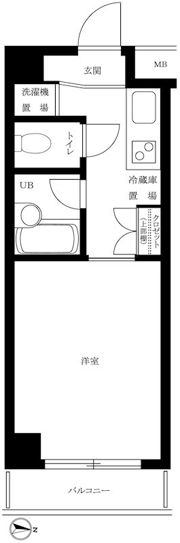ルーブル都立大学IIの間取り画像