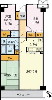 グレース柴又の間取り画像