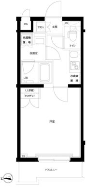 ルーブル武蔵中原弐番館の間取り画像