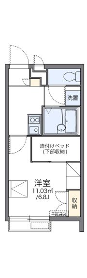 レオパレスLotus坂下の間取り画像