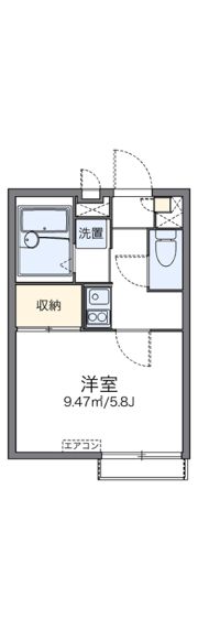 レオパレスデュオ グラーティアの間取り画像