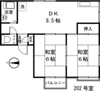 コスモハイツユギの間取り画像
