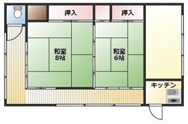 一条貸家（平屋）の間取り画像