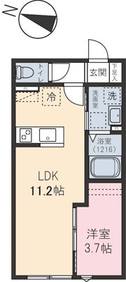 ゼルコーバの間取り画像