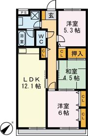 グレイス小手指の間取り画像
