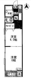 五輪荘の間取り画像