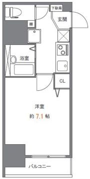 ステージファースト慶應三田の間取り画像
