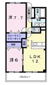ウィスタリアの間取り画像