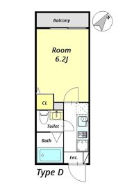 East Flat 松戸の間取り画像