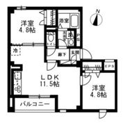 ラ・パートメント本千葉の間取り画像