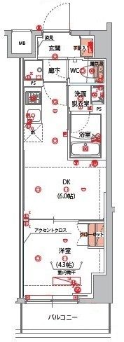 ハーモニーレジデンス山手サウス大塚の間取り画像