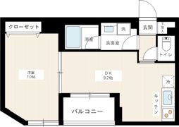 クイーンシティ板橋本町ラディウスの間取り画像