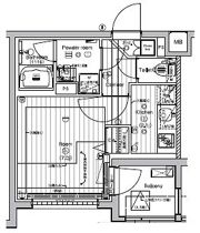 PREMIUM CUBE 新宿中井の間取り画像