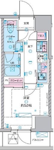 ジェノヴィア桜上水IIの間取り画像