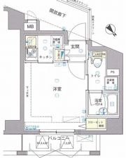 ワイズ ル・リオン新宿中井の間取り画像