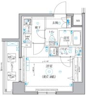 クオリタス菊川の間取り画像