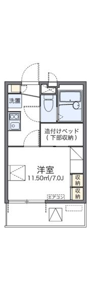 レオパレスJIZOの間取り画像