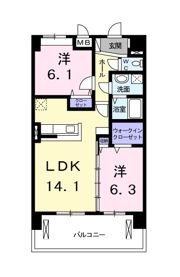 オーベルコートの間取り画像