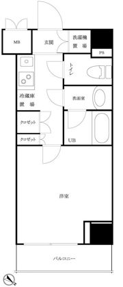 ルーブル三田の間取り画像