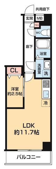 ARCOBALENO DAISHIMAEの間取り画像