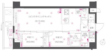 ZOOM練馬高野台の間取り画像